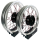 B-Ware Felgen Set14 - 2,50 + 2,15 Alu silber - Spreichen rot, Nippel schwarz - Nabe schwarz