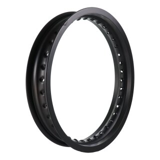 Alufelge matt schwarz eloxiert 2,50x16, 36-Loch für MZ ETZ 125 150 301 251 hinten und extrem Tuning Simson S51 S50 S70 S53 Star Schwalbe
