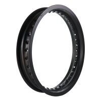 Alufelge matt schwarz eloxiert 2,50x16, 36-Loch für...
