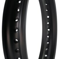 Alufelge matt schwarz eloxiert 2,50x16, 36-Loch für MZ ETZ 125 150 301 251 hinten und extrem Tuning Simson S51 S50 S70 S53 Star Schwalbe