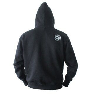 Simson Sweatjacke Strickjacke wie Kapuzenpullover Hoodie Größe S S51 S50 KR51 Schwalbe Star Wirbellogo Stick Zipp Kaputzenjacke  Geschenk schwarz-blau