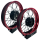 B-Ware Felgen Set20 - 2,50 + 2,15 Alu rot - Speichen schwarz - Nabe schwarz