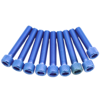 Aluminium ISK Schraubensatz Blau Kupplungsdeckel...