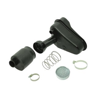 Set Luftfilterkasten +  Feder + Schellen für Simson KR51/1 KR51/2 Schwalbe Luftfilter Ansauggeräuschdämpfer Luftfilterkasten