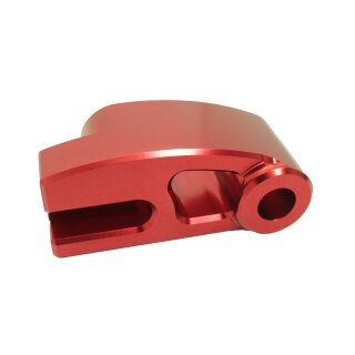 Alu CNC Tuning Distanzstück Rot Knochen hinten Nabe Halter Bremse für Simson S51 SR50 S50 KR51 Schwalbe Star Sperber Habicht Gegenhalter eloxiert