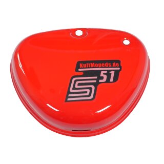 Aufkleber KultMopeds.de Seitendeckel für Simson S51 S50 S51E transparent Herz Sticker