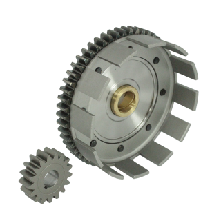 Kupplungskorb + Primärritzel gerade verzahnt leicht Tuning 17/54 für Simson S51 S70 KR51 Schwalbe SR50 SR80 S53 Zahnrad