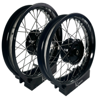 B-Ware Felgen Set40 - 2x 2,50 Alu schwarz -...