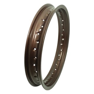 Felge Antik braun für Simson S51 KR51 Schwalbe S50 S53 Spatz Star Sperber Spatz Habicht Duo, 36 Loch