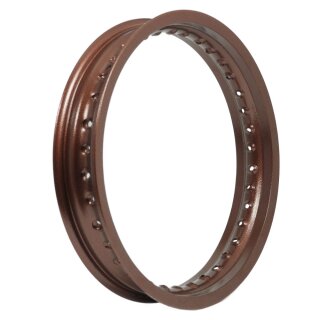 Felge 2,50x16 Antik braun für Simson S51 KR51 Schwalbe S50 S53 Spatz Star Sperber Spatz Habicht Duo, 36 Loch