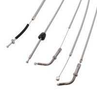 Set 5 Bowdenzüge Seilzüge grau Simson Spatz Gebläsemotor K Gas Kupplung Schaltung Bremse hinten Bowdenzug