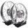 B-Ware Felgen Set46 - 2 x 1,50 Alu silber - Edelstahlspeichen - Nabe silber