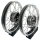 B-Ware Felgen Set58 - 1,60 + 1,50 Alu silber - Edelstahlspeichen - Nabe silber
