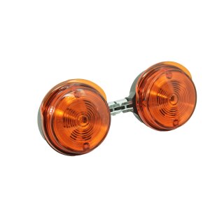 Blinker rund Orange für Simson S51 S50 SR50 für MZ ETZ TS 150 125 250 vorn E-Zeichen