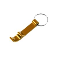 Flaschenöffner "Doppelkreuz" mit gelasertem Logo Gold