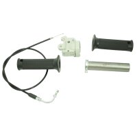 Set Armatur grau Wickelgasgriff Aluminium Griffe...