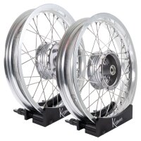 B-Ware Felgen Set28 - 3,00 + 2,50 Alu silber -...