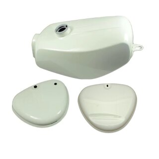 Lackset Tank + Enduro Seitendeckel weiß für Simson S51 S50 S70
