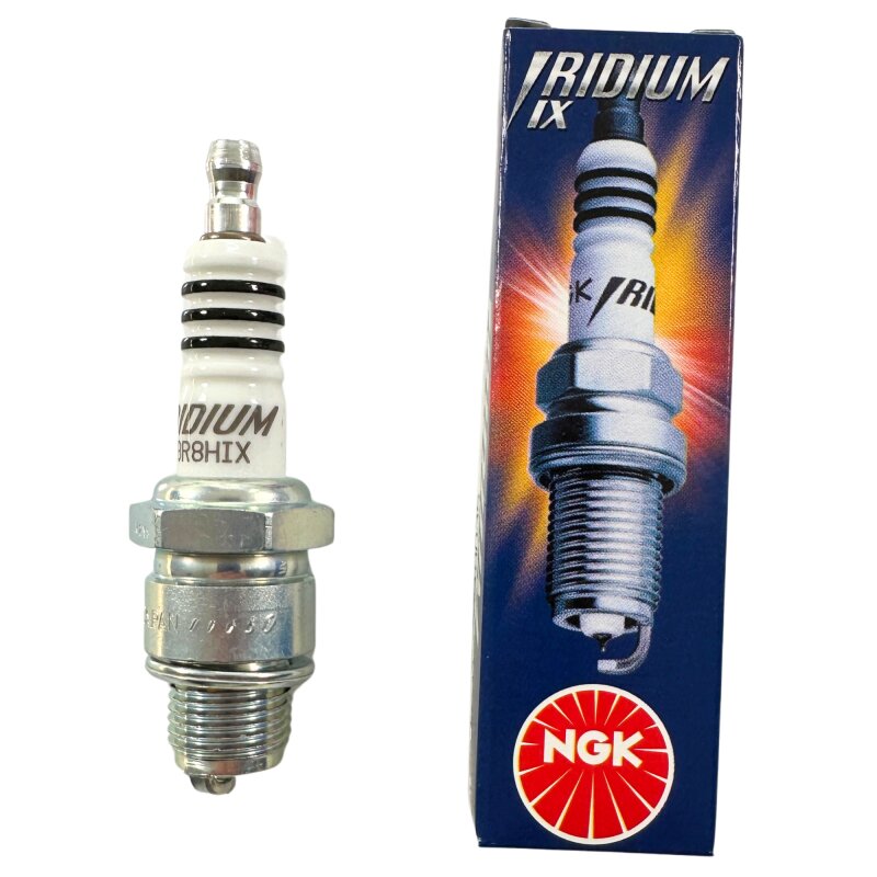 Iridium Spark Plug B8HIX For Simson, MZ, Jawa, ETZ Motorcycles - M14x1.25 Thread, 5kOhm Resistor, Tuning Grade