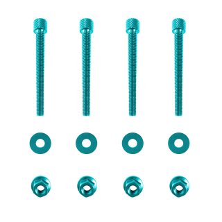 Aluminium ISK Schraubensatz hellblau Schutzblech vorn für Simson S51 SR50 S53 S70 SR80 S83