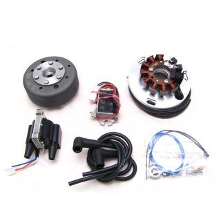 Lichtmaschine kontaktlose Vape Zündung für Suzuki GT/T 20/200/250/500; Original PEI (Komplettsystem); 1975-1977; Rotor mit Schraube befestigt