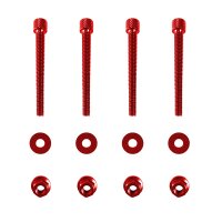 Aluminium ISK Schraubensatz Schutzblech Rot vorn für...