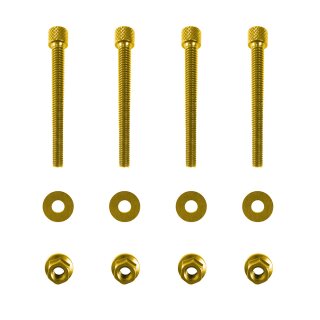 Aluminium ISK Schraubensatz Schutzblech Gold vorn für Simson S51 SR50 S53 S70 SR80 S83