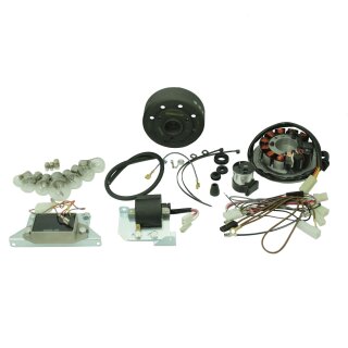 Zündmeister Zündung für Simson S51 S53 S83 S70 S50 Motor Lichtmaschine 12V 100W + Glühlampen Elektronikzündung