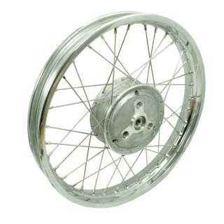 Felge Speichenrad Chrom für Jawa Mustang 50 21 20 23P Pionyr 16 Zoll Hinterrad oder Vorderrad