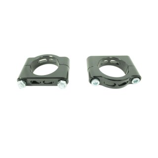 Eloxierte, gefräste Schutzblech Halter schwarz für Simson S51 S50 S70 SR50 Befestigung Klemmen Aluminium Klemmbrücken Kotflügel vorn