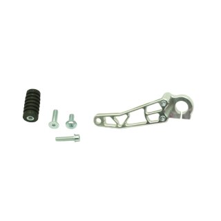 Schalthebel CNC silber eloxiert für Simson S51, S70, S53, S83 mit Gummi, Ganghebel Schaltung Hebel