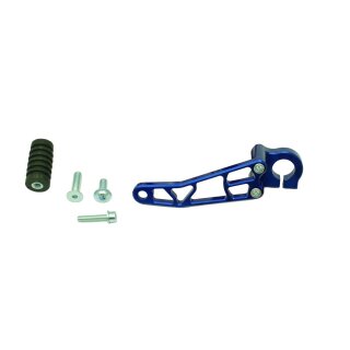 Schalthebel CNC blau eloxiert für Simson S51, S70, S53, S83 mit Gummi, Ganghebel Schaltung Hebel
