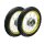 Paar Räder Komplettrad für Simson S51 S50 KR51 Schwalbe Star Sperber Habicht Enduro Profil Felge Aluminium gold eloxiert Cross Reifen VeeRubber VRM185