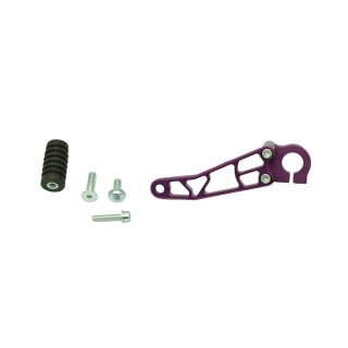 Schalthebel CNC lila eloxiert für Simson S51, S70, S53, S83 mit Gummi, Ganghebel Schaltung Hebel