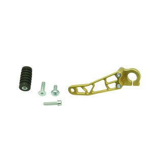 Schalthebel CNC gold eloxiert für Simson S51, S70, S53, S83 mit Gummi, Ganghebel Schaltung Hebel