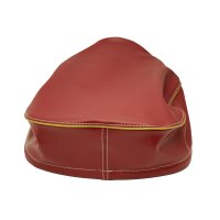 Sitzbank Bezug bordeaux rot Keder gold für Simson...