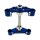 Tuning Racing Gen2 CNC Gabelbrücke für Simson S51 S70 S50 S53 S83 Lenkung Telegabel Aufnahme Gabelführung blau