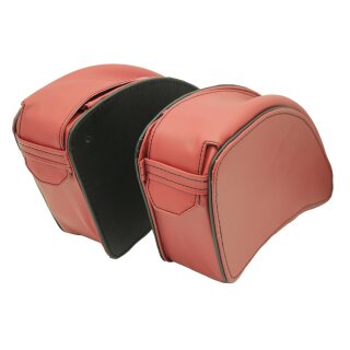 Seitentasche (Paar) Packtaschen Set für MZ ES175, ES250, ES300 - rot