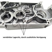 ZT Tuning Motorgehäuse Motor für Simson S51 KR51/2 Schwalbe SR50 SD50 S53 MS50 für 50ccm, M5X1 Alu 50,1mm