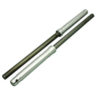 Telegabel silber Tragrohre anthrazit schwarz für Simson S51 S50 S70 Stoßdämpfer Federung vorn Tuning
