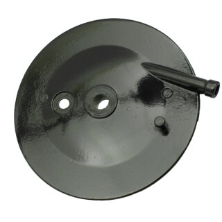 Bremsschild hinten schwarz beschichtet Trommel Bremse für Simson KR51 Schwalbe Star Ankerplatte, 1. Ausführung, Bremszug innenliegend
