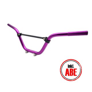 ZT-Tuning Lenker Cross Enduro hoch in violett lila mit ABE für Simson S51 S53 S70 S83 + MZ ETZ TS 125 150 250 251 301