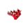 Tuning Pedal rot eloxiert Bremshebel Fußbremse für Simson S51 S50 S70 S53 S83 Bremse hinten
