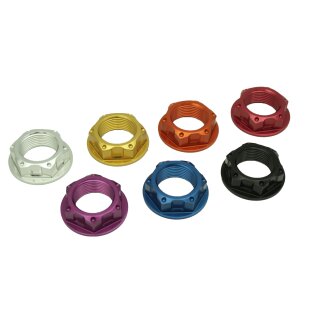 CNC Mutter Gabellaufring eloxiert oben Telegabel für Simson S50 S51 S70 SR50 SR80 SD50 Albatros Lager Lenker Lenkung Lenkungslager Gabelbrücke