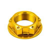 CNC Mutter Gabellaufring oben gold eloxiert Telegabel...