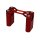 Set CNC Lenker Auflagen lang oben + unten rot eloxiert + Schrauben für Simson S51 S50 S70 S53 für 22mm Klemmen