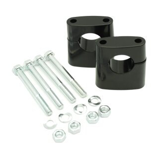 Paar Lenker Auflagen oben + unten schwarz Klemme für Simson S51 S50 S70 S53 für 22mm Halterungen