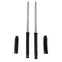 Telegabel Trommelbremse schwarz + Gummis für Simson SR50, SR80 oder Enduro Umbau S51, S70, S50 Stoßdämpfer Federung vorn Holme