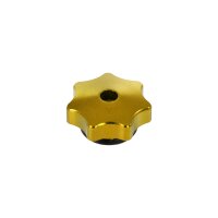 Aluminium CNC Sterngriffmutter Gold eloxiert M6 Haube Motor Abdeckung für Simson Schwalbe KR51 SR50 SR80 Spatz Star Sperber Habicht für MZ ES TS 125 150 175 250