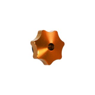 Aluminium CNC Sterngriffmutter Orange eloxiert M6 Haube Motor Abdeckung für Simson Schwalbe KR51 SR50 SR80 Spatz Star Sperber Habicht für MZ ES TS 125 150 175 250